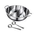 thumbnail image 4 of Shabu Shabu Hot Pot Hot Two Soup utensilios de cocina de sopa Práctica de acero inoxidable de acero inoxidable Juego de macetas de doble cara china 34 cm, 4 of 8