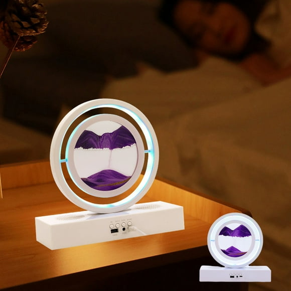 ABPWLY Bluetooth Audio Quicksand Painting Mood Table Lamp Night Light Sleeping Lamp Decorative Gift Quicksand Ornaments Internet Popularity Table Lamp Clearance Bedroom Lamps Canada Days