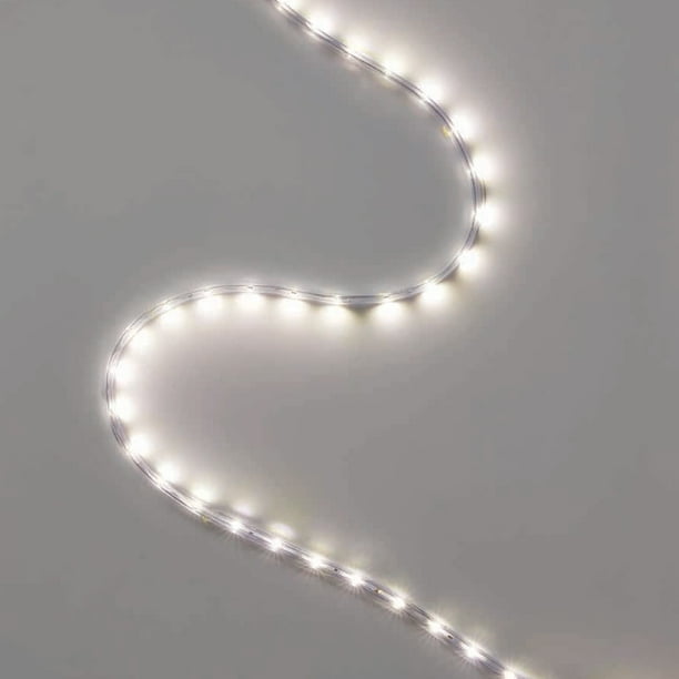 Better Homes & Gardens 120 volt, 12 Watt, 16 Foot Daylight LED Flat Strip Light For Indoor or Better Homes & Gardens 120 volt, 12 Watt, 16 Foot Daylight LED Flat Strip Light For Indoor or