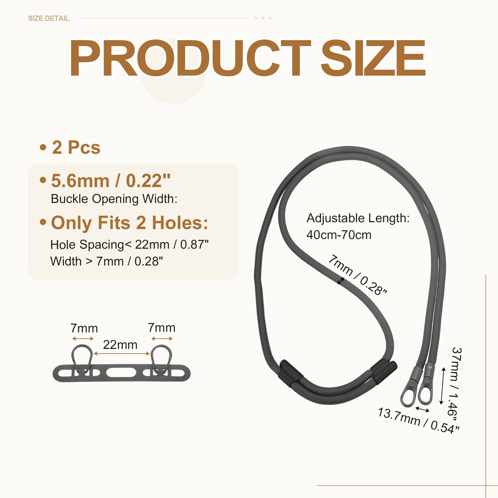 Uxcell 2Set Phone Lanyard (Dark Gray) - Adjustable Anti Theft, Phone Strap Crossbody Neck Strap with Tether Tabs Most Smartphones, Fits Travel Essentials