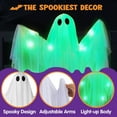 thumbnail image 4 of AKEGAMN Clearance! Halloween Hanging Lights With Multi Color LED Lights 47 Inch White Halloween Hanging Decorations For Front Yard Patio Garden Decorations Indoor Outd Halloween Hanging Lights With, 4 of 6