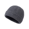 thumbnail image 6 of Hadanceo Winter Knitted Beanie Hat Casual Flanging Stretch Soft Warm Solid Color Autumn Winter Outdoor Skiing Cycling Women Men Unisex Skull Cap, 6 of 8