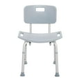 thumbnail image 4 of Drive Medical Gray Bathroom Safety Shower Tub Bench Chair with Back, 4 of 7