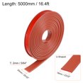 thumbnail image 2 of Uxcell 18mm x 5000mm Flexible TPE Self Adhesive U-Shape Veneer Edging Edge Banding Brown, 2 of 6