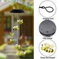 thumbnail image 3 of Blueek LED Solar Powered Bee Wind Chimes Light Home Garden Hanging Lamp Decor, 3 of 8