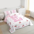 thumbnail image 3 of Castle Fairy Bow Personalized Initial E Queen Comforter Set,Dreamy Bedding Comforter Set, 3 of 8