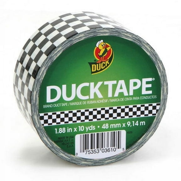 Duck Brand Checker Printed Duct Tape, 1.88 Inches