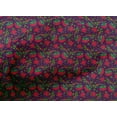thumbnail image 4 of oneOone Cotton Poplin Fabric Leaves & Floral Block Printed Craft Fabric BTY 56 Inch Wide, 4 of 4