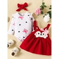 thumbnail image 5 of New Baby Girl Fox Pattern Long-sleeved Suspender Skirt Outfit, 5 of 5