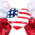thumbnail image 5 of WUANDIXFA Cute Hair Clips 4th of July Bows for Girls 4th of July Hair Clips Big Hair Bows for Girls Red Bow Hair 3-12 Years,White, 5 of 6