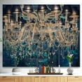 thumbnail image 2 of Design Art - Blue Vintage Crystal Chandelier, 2 of 5