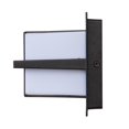 thumbnail image 5 of Southern Enterprises Byron Indoor/Outdoor LED Wall Sconce, 12-3/4"H, White Shade/Black Base, 5 of 7