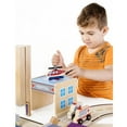 thumbnail image 3 of Guidecraft Community Buildings: Set of 6 Wooden Block Play Buildings (Fire Station, Police Department, Hospital, School, Grocery Store & Service Station) - Kids Learning and Educational Toys, 3 of 14
