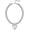 CCB-Silver, variant on Chunky Heart Necklaces for Women Colorful Resin Beaded Choker Necklace Gold Puffy Heart Statement Necklace Trendy Acrylic Choker Jewelry