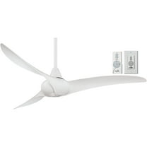 Minka-Aire Wave - 52" Ceiling Fan with 3 blades - White w/ Extra Wall Control - F843-WH-W