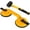Yellow, variant on Floor Gap Fixer, Tile Suction Cup Tool,Heavy Duty Suction Cups,Double Suction Cup Wiht Mallet For Lift Large Glass/Tile Lifter/Moving Glass/Pad for Lifting/Dent Puller (1+1 Pack) (Yellow)