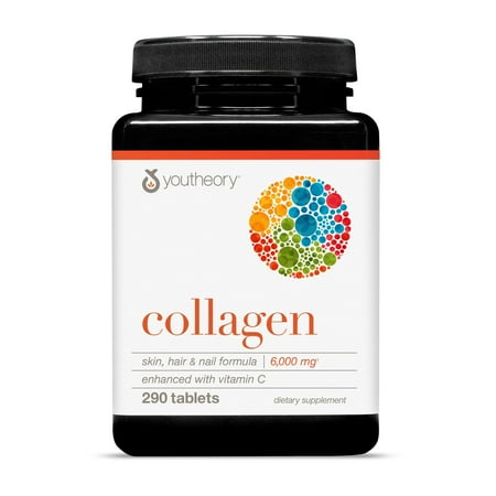 Youtheory Collagen Advanced 6,000 mg Tablets, 290 Ct