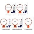 thumbnail image 3 of Basketball hoop,Durable Mounted Rim Wall Durable Mounted Set Heavy Duty Heavy Duty Wall Duty Wall Durable Indoor Sport Eryue Set Set Yubz Adult hollow belt giveaway 1, 3 of 6