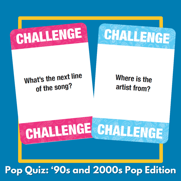 Lyrically Correct Pop Music Trivia Card Game for Friends