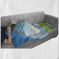 thumbnail image 6 of Grass Soft Flannel Fleece Throw Blanket, Rainbow and Lonely Tree Illustration on Hills Cartoon Composition Summer Pattern, Cozy Plush for Indoor and Outdoor Use, 60" x 80", Multicolor, by Ambesonne, 6 of 6