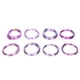 thumbnail image 1 of rollos de alambre de aluminio para manualidades, 0,6 a 3 mm, para joyería, color morado, 1 of 5