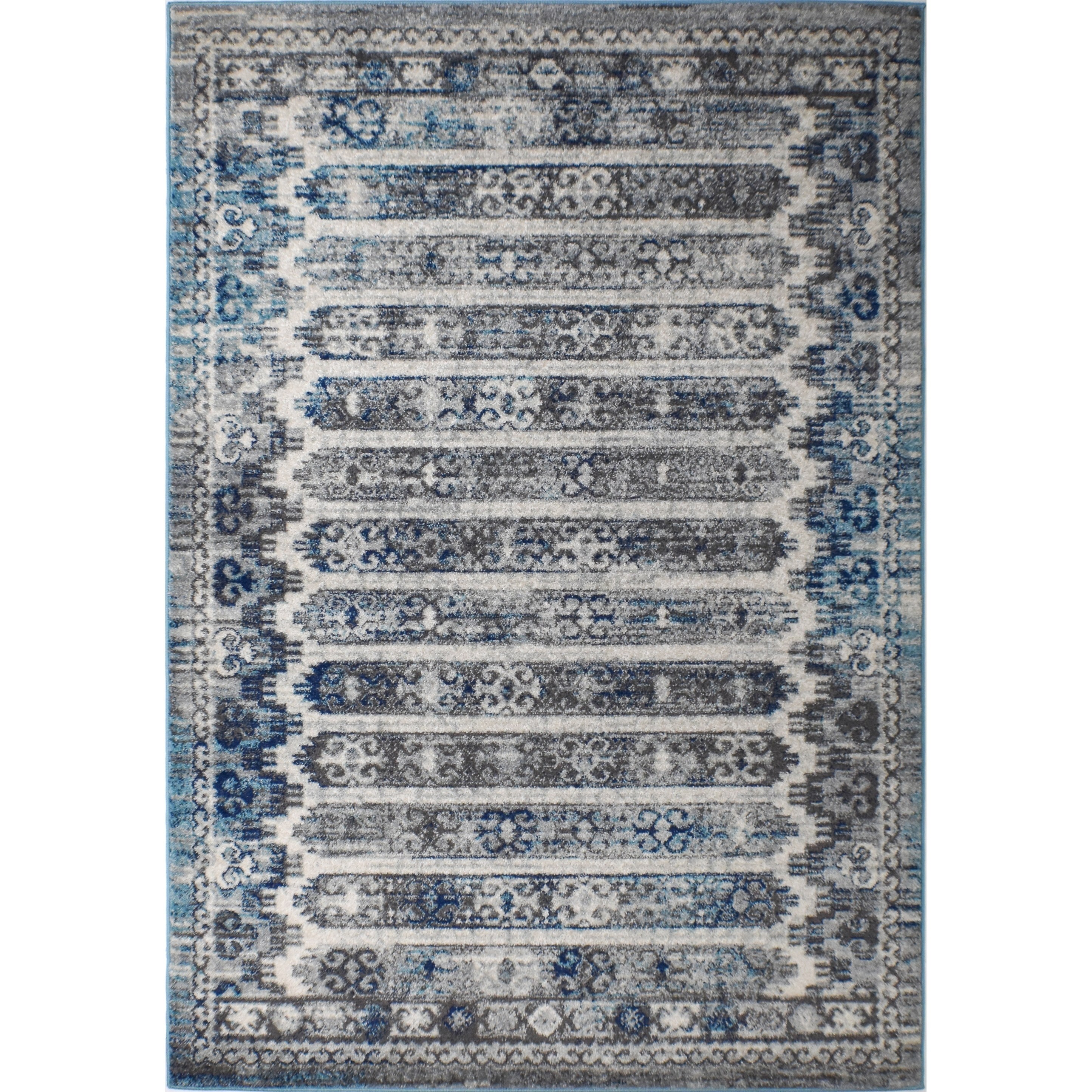 Rugs America Marrakesh Collection Cobblestone MK50B Vintage Transitional Area Rug 8' x 10'