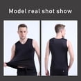 thumbnail image 3 of Men's Cool Dry Compression Sleeveless Tank Top Seamless Ice Silk Vest, Sports Running Basketball Workout Base Layer, 3 of 10