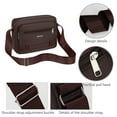 thumbnail image 6 of RBCKVXZ Fabric Sling Bag Mens Crossbody Bag Chest Bag Sling Backpack for Men Portable Multi Pocket Storage (Brown), 6 of 6