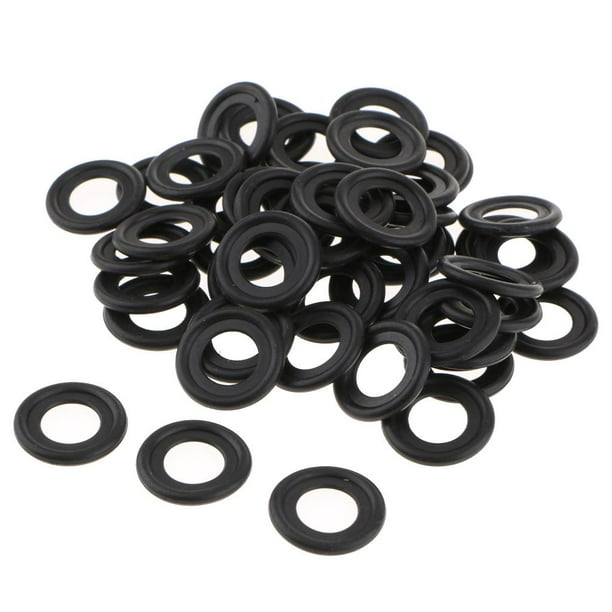 50X Tapón De Drenaje De Aceite Del Motor Junta De Trituración Sellos De Goma Para