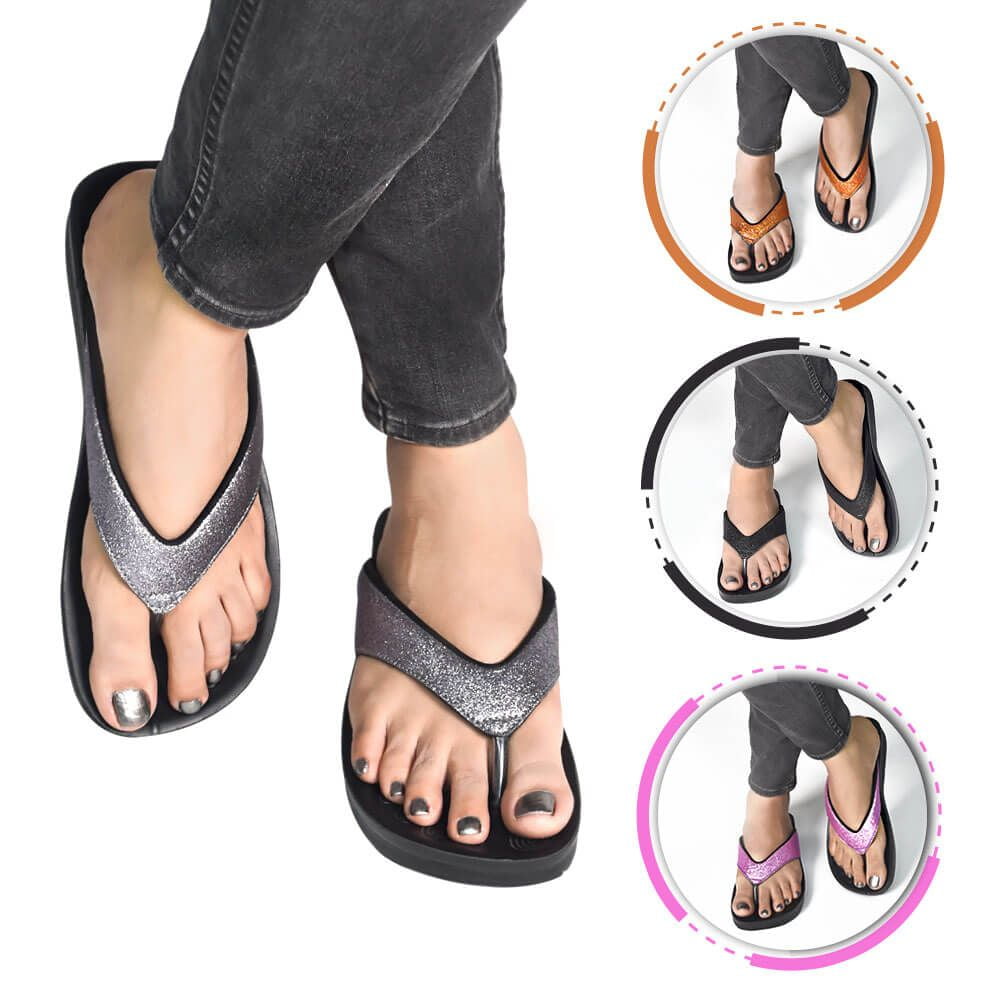 aerothotic original orthotic comfort thong style flip flops sandals for women with arch support for comfortable walk