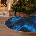 thumbnail image 5 of Bingfone Christmas Tree Skirt Mat Christmas Decoration Interior 48" -Ice Blue Fire Wolf, 5 of 6