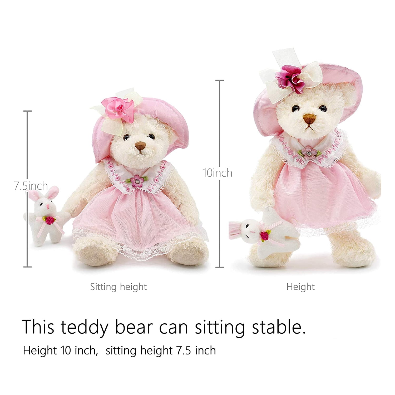 strapless open back dress Kawaii Bow Teddy Bear main image 1