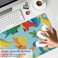 thumbnail image 4 of Long Mouse Pads for Desk,Colorful Dinosaur Pattern with Leaves Desk Mats on Top Of Desks, Desk Mouse Pad Extra Large with 3mm Non-Slip Base and Stitched Edge for Gaming,Office,Work,Home 31.5"x11.8", 4 of 6