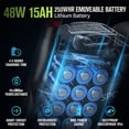 thumbnail image 3 of TooFly GE5 48V 250W UL2849 Electric Bike for Adults, 14" Fat Tire, Foldable, 3 of 10