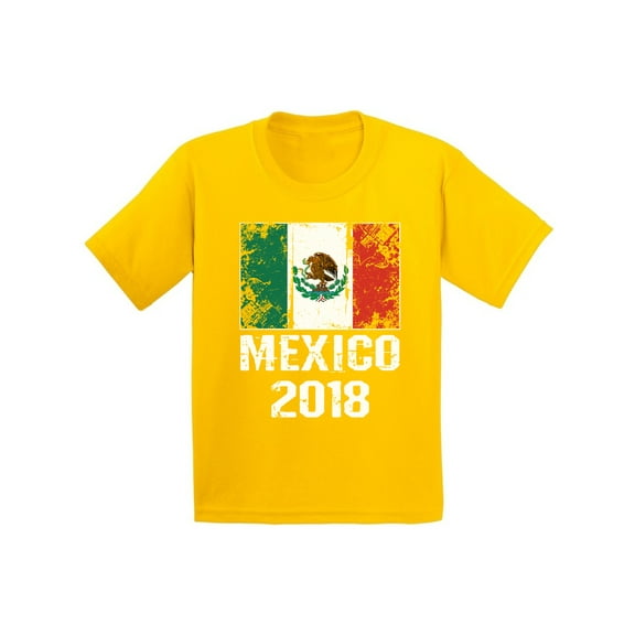 Awkward Styles Mexico 2018 Kids Shirt Mexican Flag Mexican Football Youth Shirt
