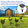 thumbnail image 5 of EASTIN 5 Packs Metal Chicken Yard Art, 13" Garden Decor for Outside, Rooster Silhouette Lawn Decoration, 5 of 6
