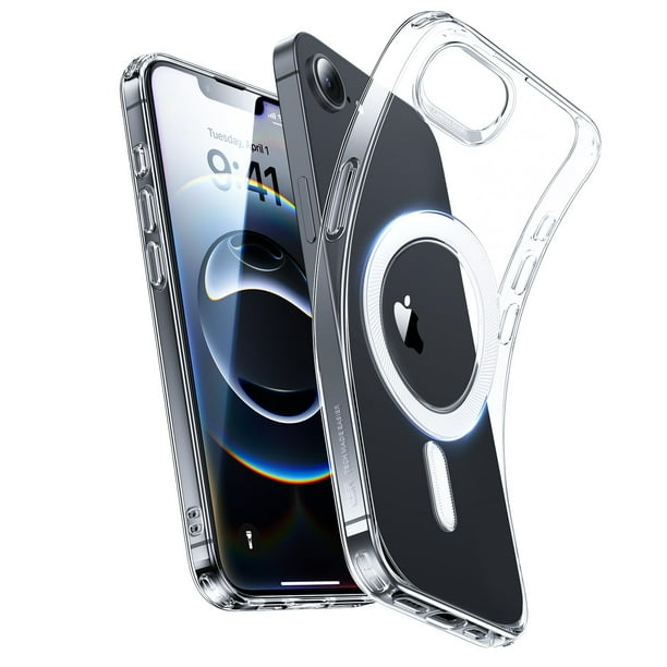 Funda de teléfono ESR para iPhone 16e transparente con compatibilidad con MagSafe