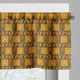 thumbnail image 3 of Ambesonne Zambia Valance Pack of 2, Kenyan Effects, 54"X18", Yellow Brown Green, 3 of 5