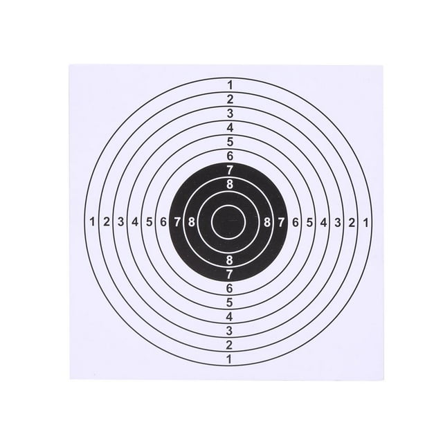 Herwey 100Pcs/Lot 14*14cm Archery Target Paper Face for Arrow Bow Shooting Hunting Practice, Hunting Practice Target Paper