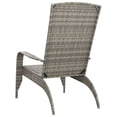thumbnail image 3 of vidaXL Garden Adirondack Chair Grey Poly Rattan, 3 of 4