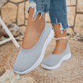 thumbnail image 6 of CHICVOMEY Slip On Women's Sneakers Non-Slip Walking Shoes for Women Breathable Knit Low Top Flats Sneakers for Work Casual Tennis Workout Sneakers, 6 of 6