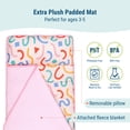 thumbnail image 2 of Wildkin Toddler Microfiber Nap Mat for Boys and Girls (Confetti Peach), 2 of 6