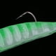thumbnail image 3 of Bionics T Tail Silicona Suave Señuelo De La Pesca Artificial Head 3D Eyes Bait Verde y blanco Macarena Lead Head Soft Lure, 3 of 7