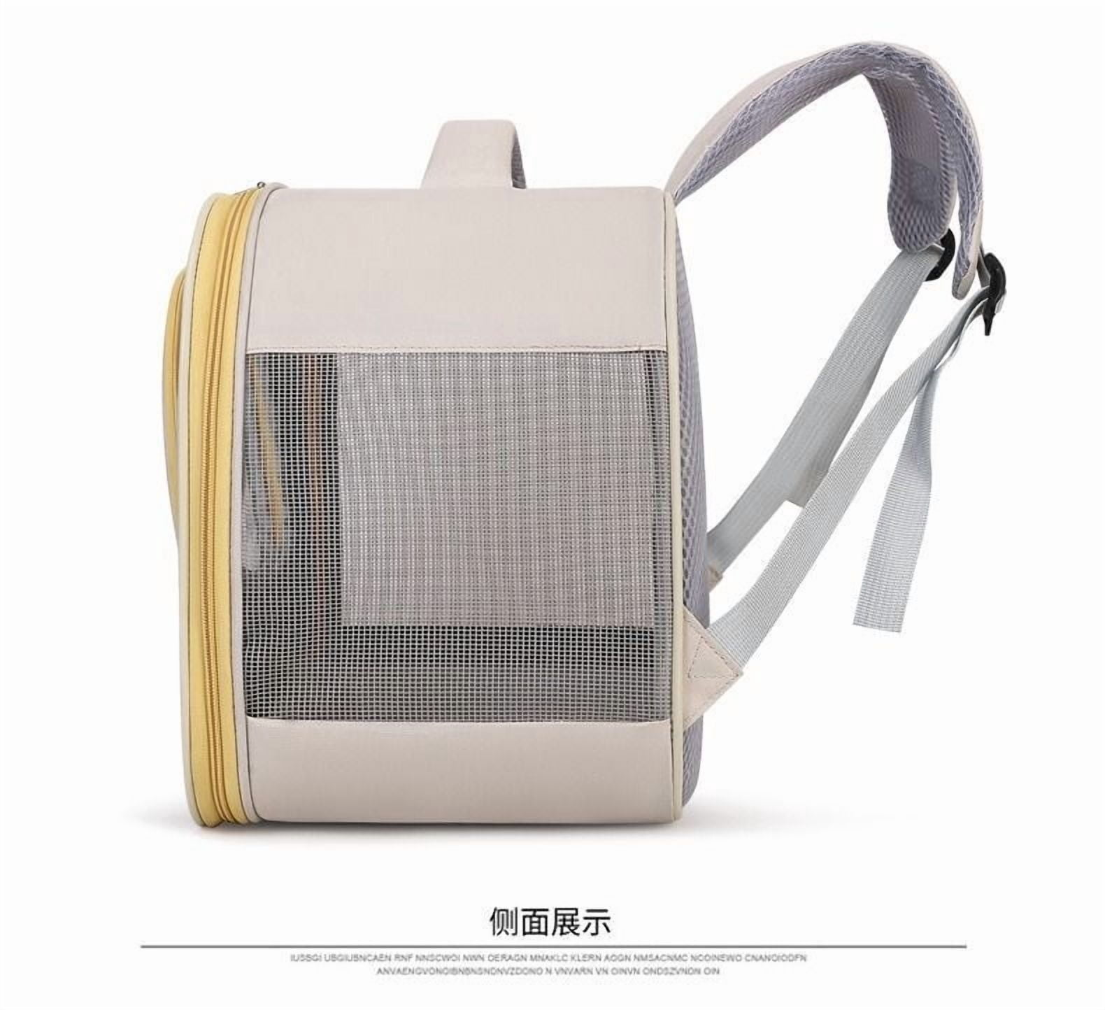 Pet Carrier Backpack, Breathable Portable Travel Bag, Waterproof Outdoor Dog Rucksack, Lightweight Ventilated Daypack for Hiking Camping Everyday