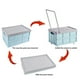 thumbnail image 5 of pstuiky Contenedor de manipulación reforzado organizador de armario y almacenamiento contenedor móvil para ropa de cama contenedor plano grande, 5 of 6