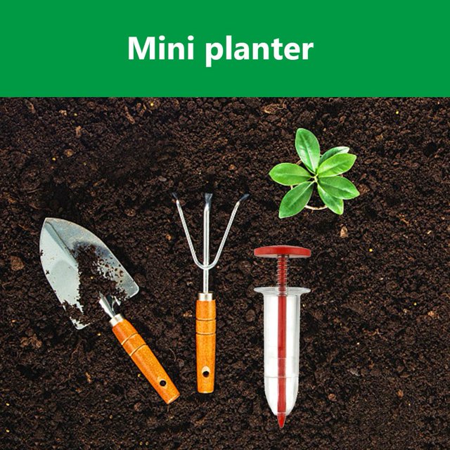 Mini sembradora de semillas de plantassembradora manual de floressembradora de céspeddispensador de sembradoras Ndcxsfigh Para estrenar