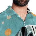 thumbnail image 5 of Spotted Dog Men's Short Sleeve Shirts with Spread Collar Tops, Casual Printed Poplin Shirt, Button Down Short Summer Beach Shirts - Unisex, 5 of 6