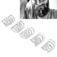 thumbnail image 3 of Bead Dreadlocks, Strong Retro Style Spring Hair Cuffs Rustproof  For Party For Men For Women For Weeding, 3 of 8