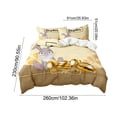 thumbnail image 3 of Tauxra Easter Duvet Cover Set 3 Piece Cartoon Rabbit Egg Pattern Microfiber Bedding for Queen Bed Soft Breathable Machine Washable, 3 of 6