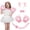 Pink Kitty, variant on Joyfy 5 Pcs Devil Costume Set for Women - Red Horns, Black Wings, Pitchfork, Tail, and Necklace for Halloween Cosplay Costume Accessories